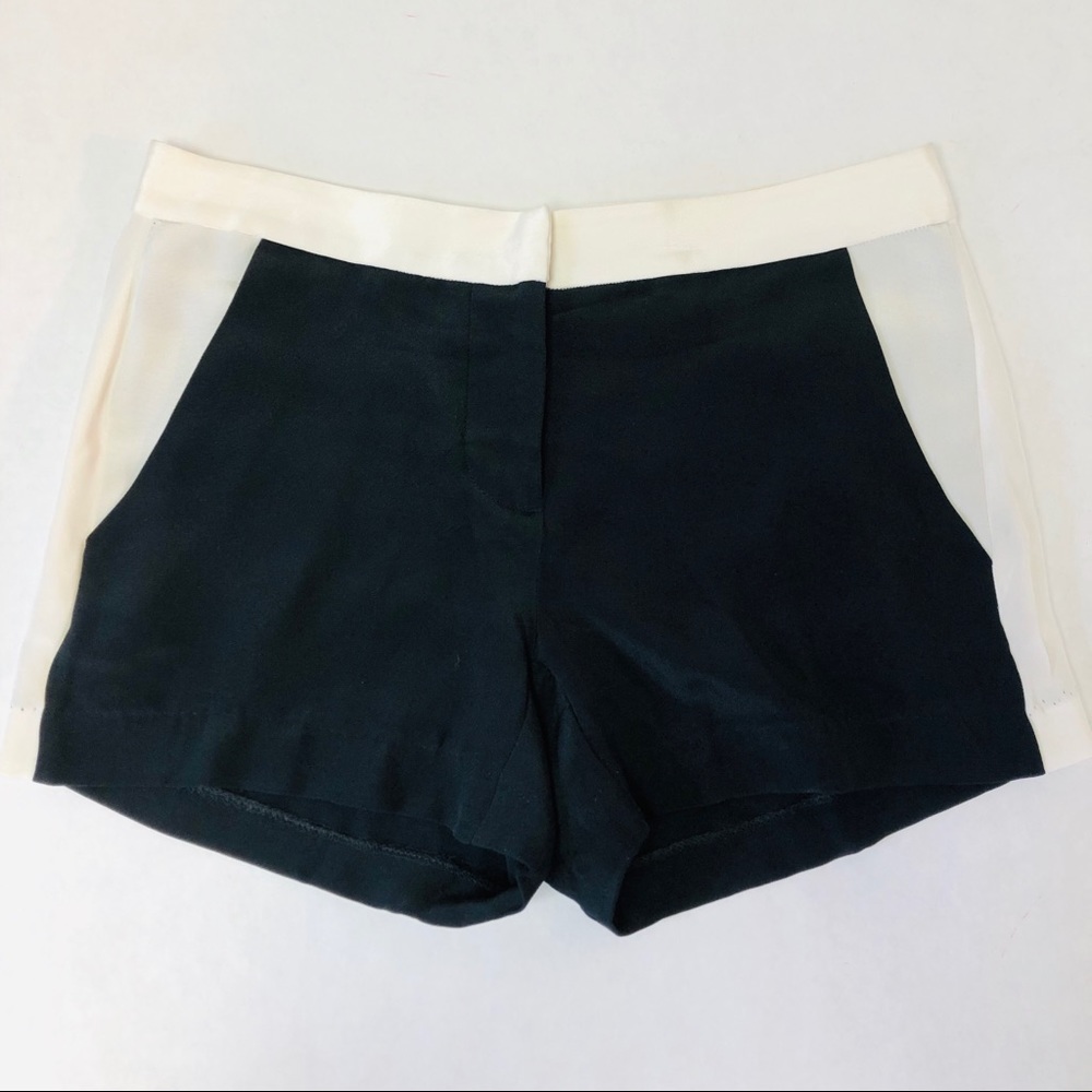 Parker Silk Shorts - Black & White